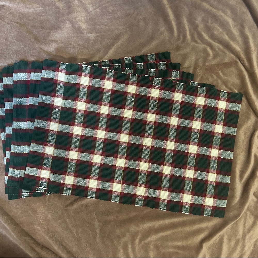 Plaid Placemats, Set of 6